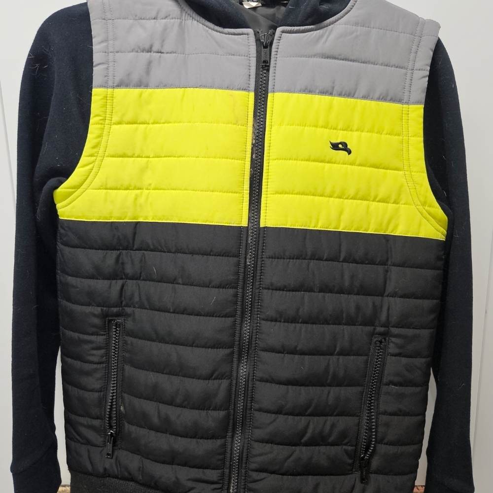 Tony Hawk Kids Yellow and Black Puffer Vest